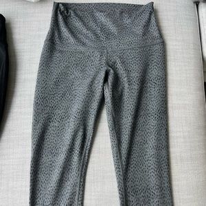 Lululemon gray cheetah leggings
